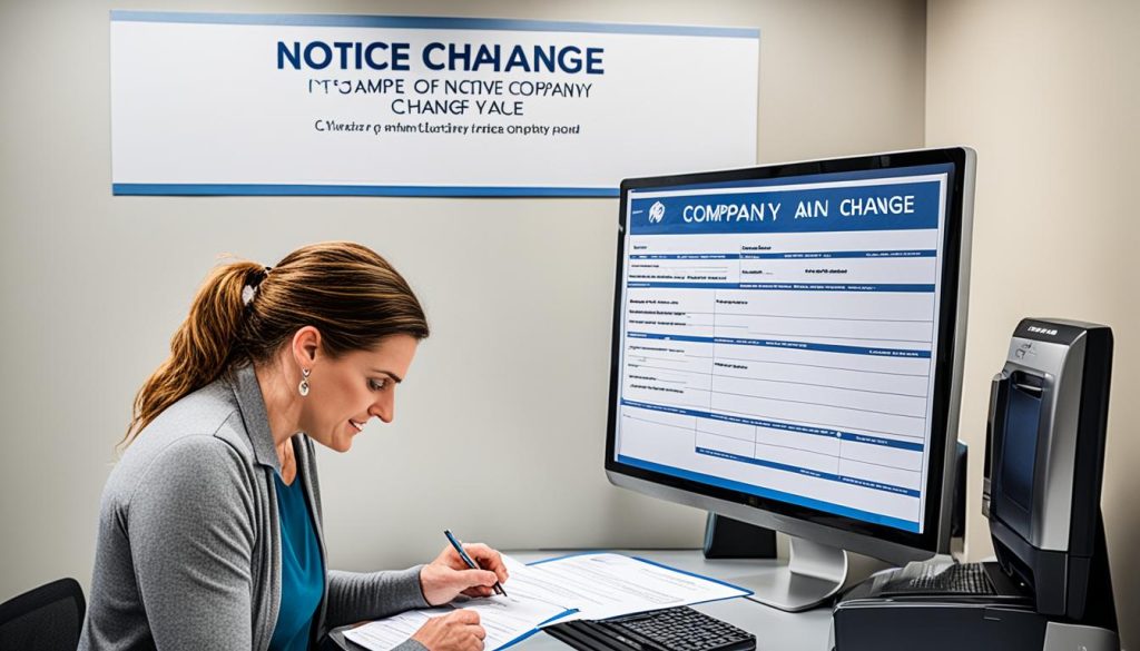 Filing a Notice and Special Resolution