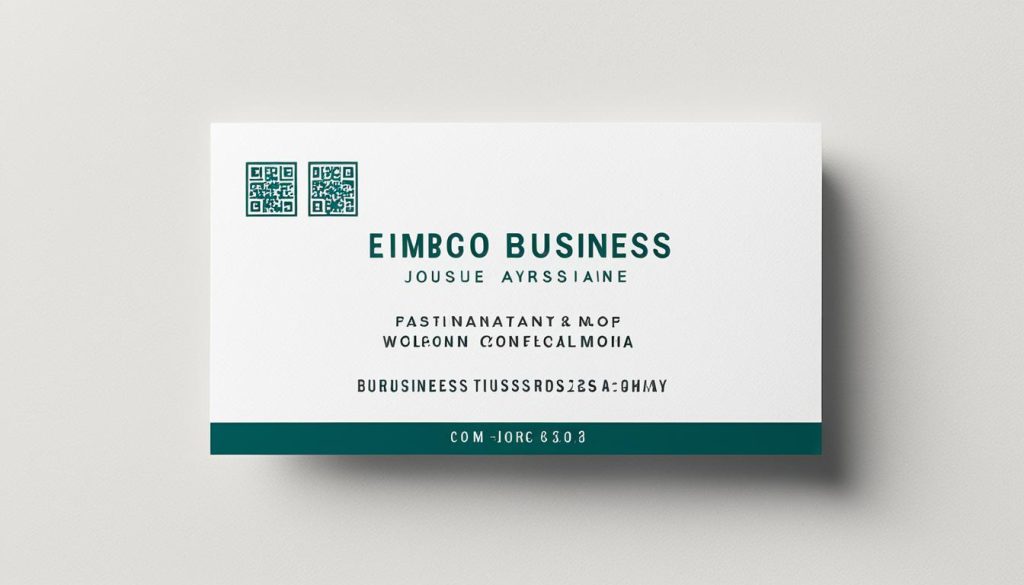 what to put on a business card for small business