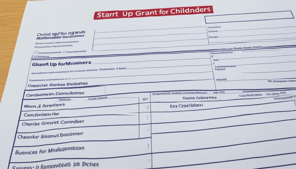 childminder grant application form
