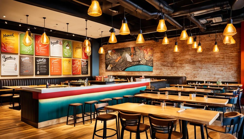 Nando's Restaurant Interior Displaying Casual Dining Atmosphere