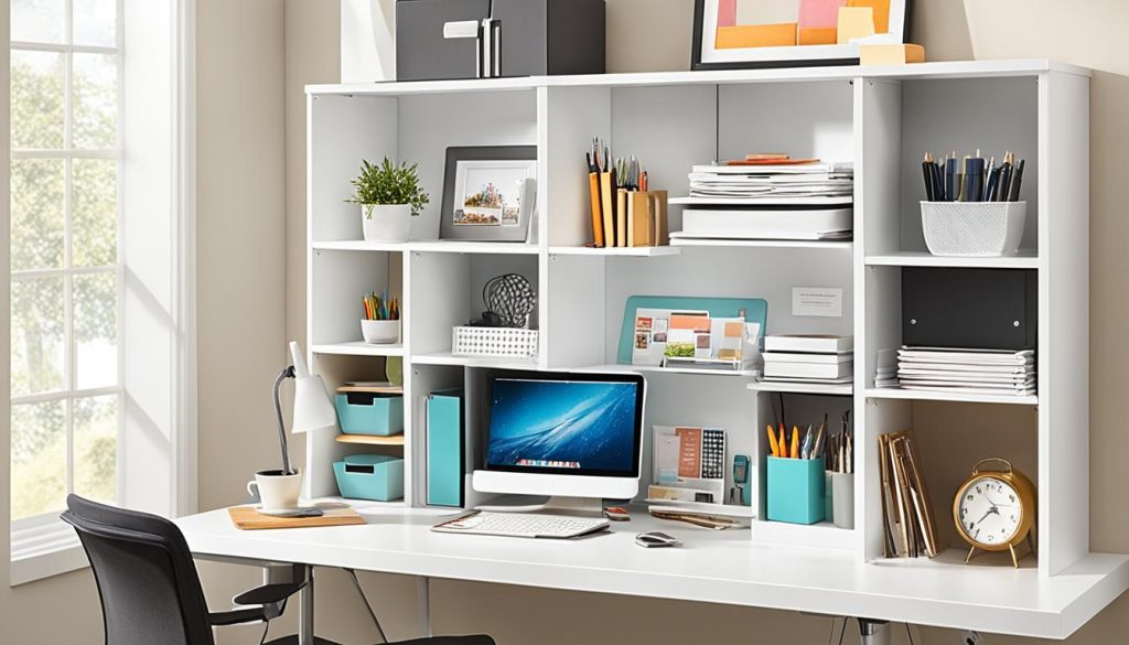 compact desk with storage