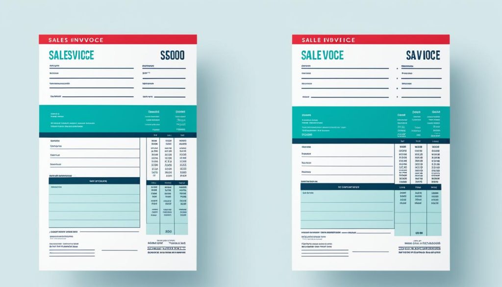 sales invoice small business