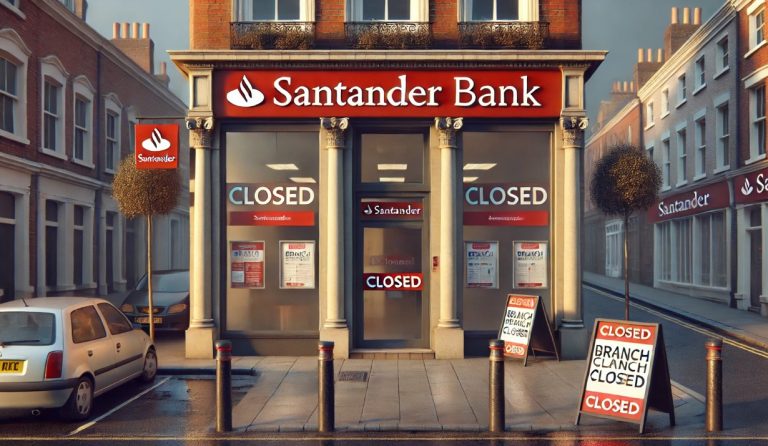 santander bank branches closing