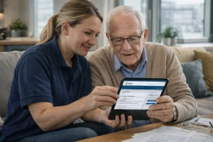 Assisting with HMRC services at home