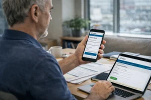Updating contact details on HMRC app